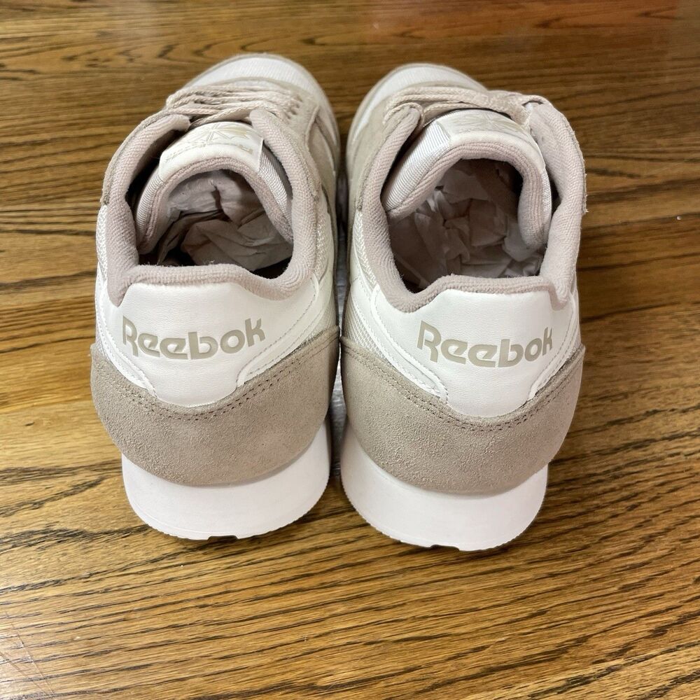 Reebok Classic Leather Shoes Men Size 11.5 Tan Oat Alabas Chalk Casual NEW - Picture 5 of 7